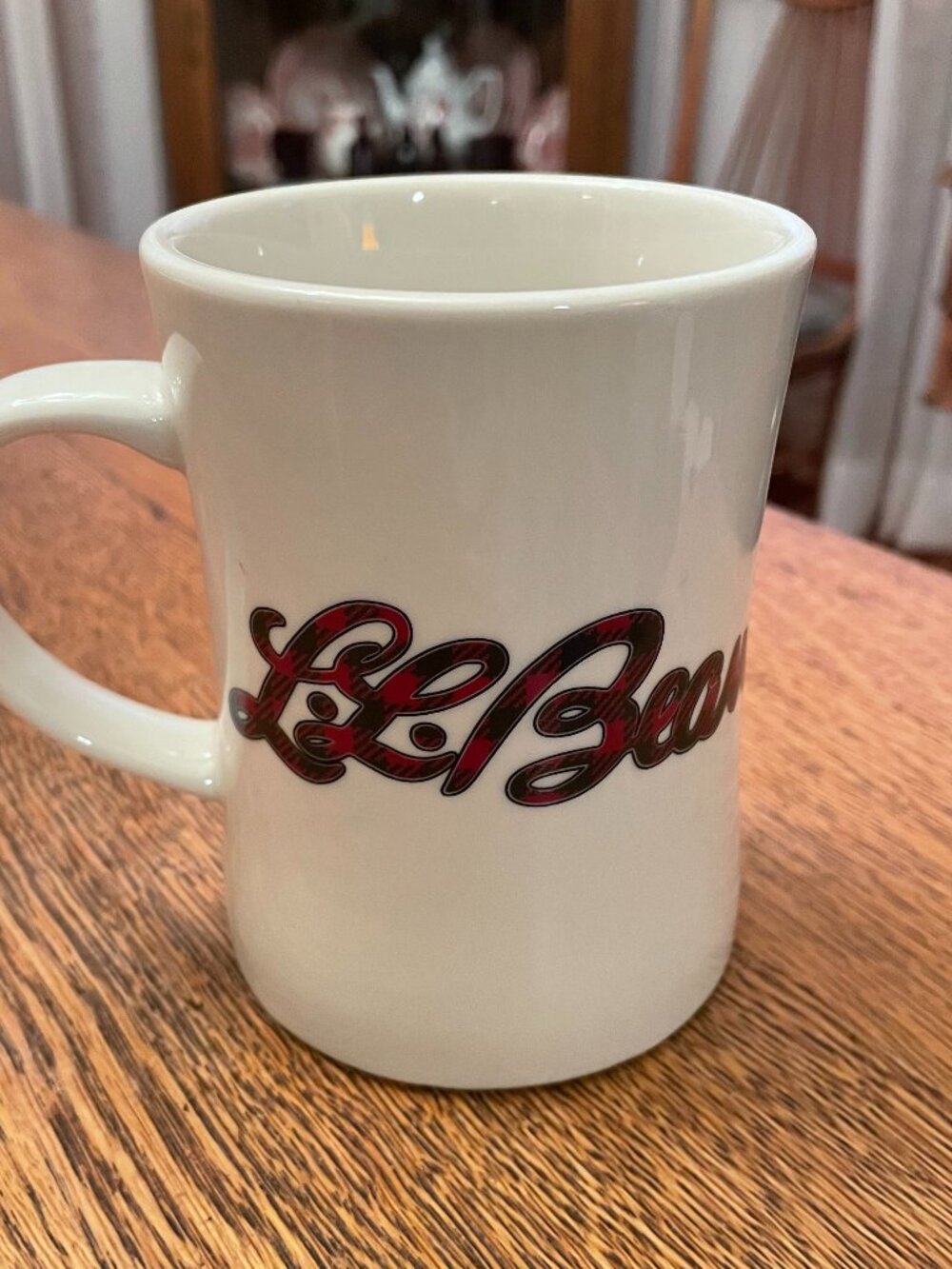 L. L. Bean Tall Diner Style Coffee Cup Mug 15 ounces